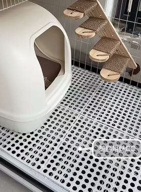 宠物脚垫猫笼垫板防卡脚猫咪垫脚板狗笼兔笼荷兰猪PE脚垫子耐咬