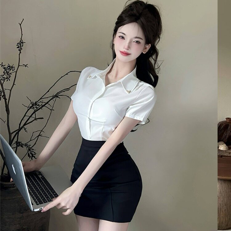 职业装jK制服衬衫足浴工作服套装