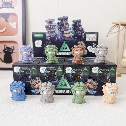 新品三角洲威虫盲盒卡通潮玩游戏公仔模型学生玩具桌面小摆件批发