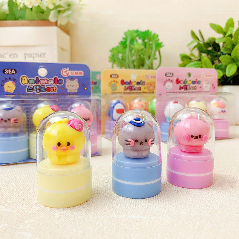 老师评语奖励儿童可爱卡通公仔印章盖章鼓励表扬点赞大拇指你真棒