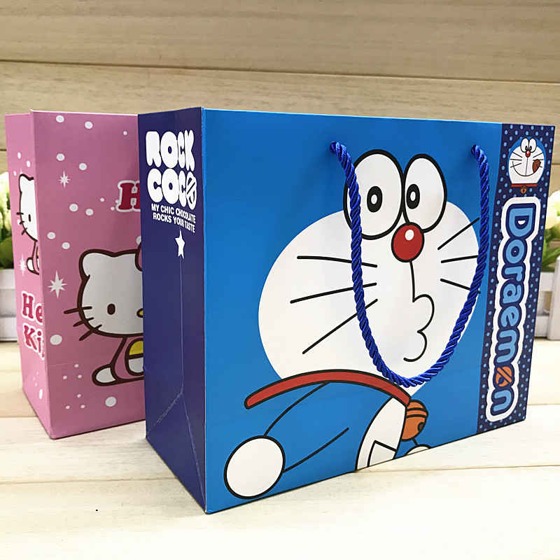 新款卡通礼品袋儿童礼物袋可爱生日回礼袋创意礼品纸袋手提袋批发