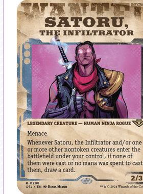 OTJ 298 渗透者梅泽悟 万智牌 Satoru, the Infiltrator 悬赏海报