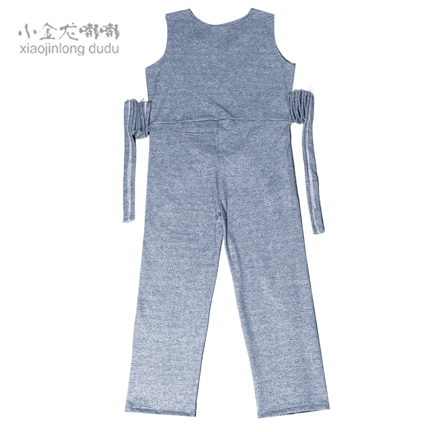 阿尔茨海默症约束连体裤瘫痪失智拉链开腿连体衣防抓防拉狂躁老人