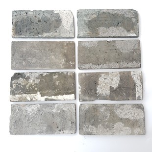 老旧青砖切片皮红砖切片青砖片仿古劈开外墙1面光文化砖石201