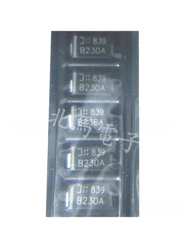 B230A-13-F 封装SMA DO-214AC 丝印B230A 肖特基二极管 可直拍HC