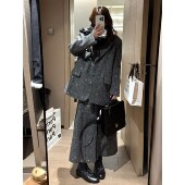 FILLE 蝴蝶结毛呢西装 高级设计感小香风学院风夹棉挺括外套