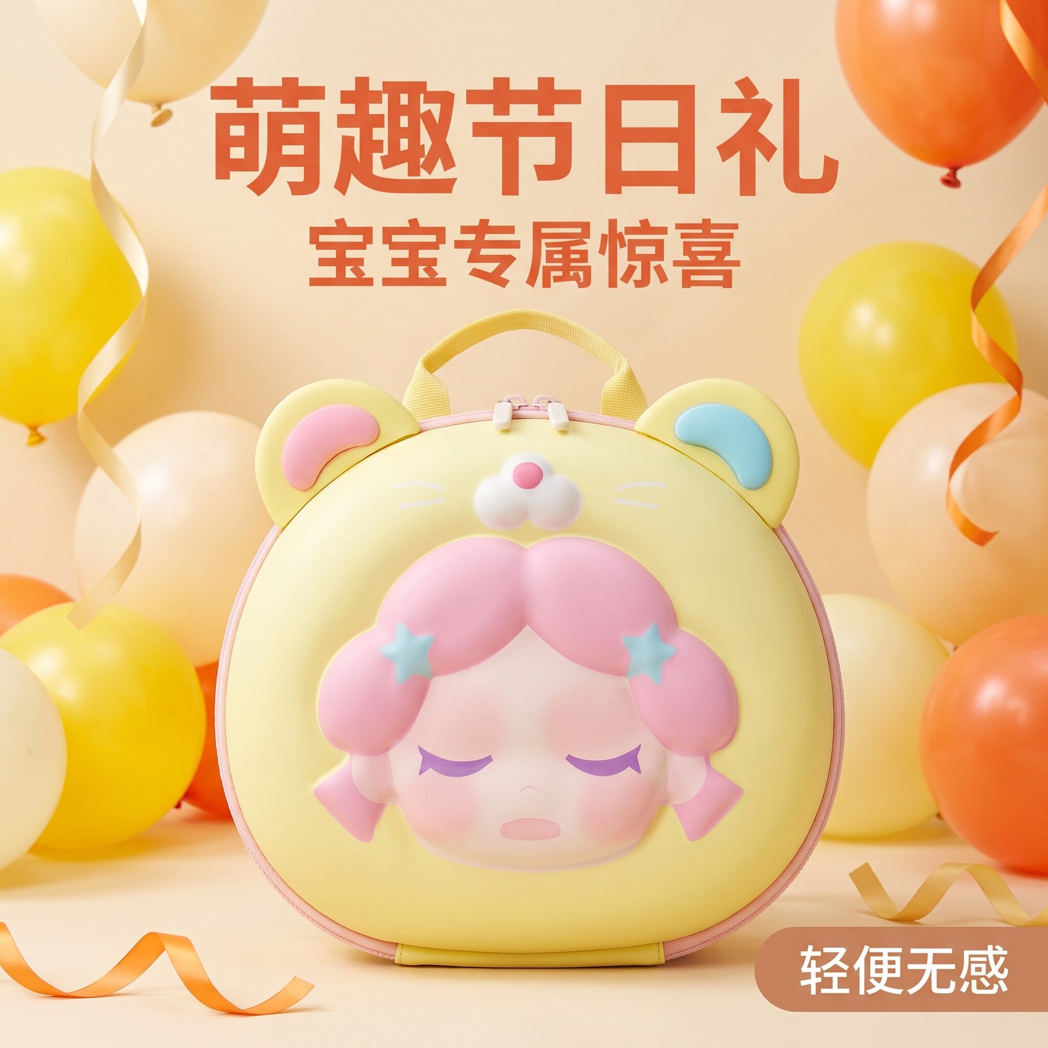 儿童书包女童2026新款卡通可爱幼儿园宝宝背包女童双肩包旅行包