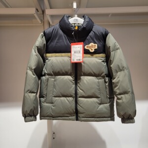 包邮李宁童装23年冬季新品短羽绒服男大童冬保暖立领宽松儿童羽绒