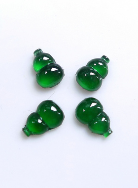 如意坊缅甸天然A货翡翠冰种起光蓝绿葫芦裸石戒面镶件231031qx