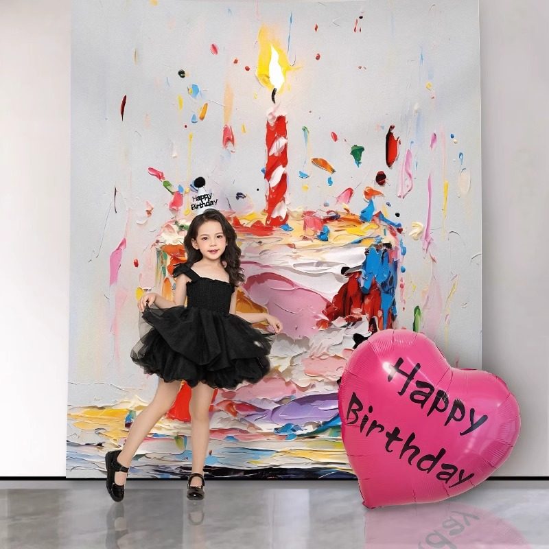 网红生日装饰场景布置23周岁宝宝儿童派对男孩女孩背景墙数字气球