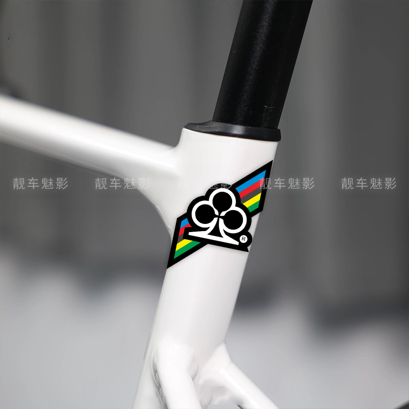 自行车贴梅花COLNAGO头管贴