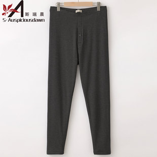 内穿棉裤 羊驼绒双层高腰深裆线裤 1218B 男士 斯瑞晨绒适中厚保暖裤