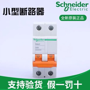 原装 1P2P3P4P 63A 施耐德EA9AN系列D型空气开关小型断路器