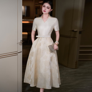 法式 气质名媛高端精致女神范小礼服高级感超好看小香风收腰连衣裙