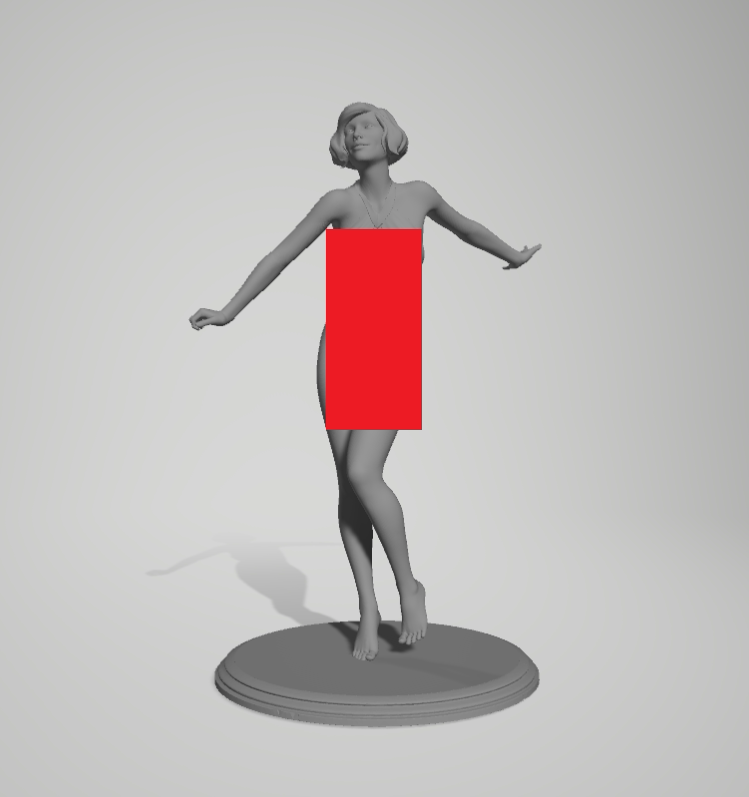 人体艺术模型奔放的舞蹈女孩人体3d打印女人体模型任意比例模特