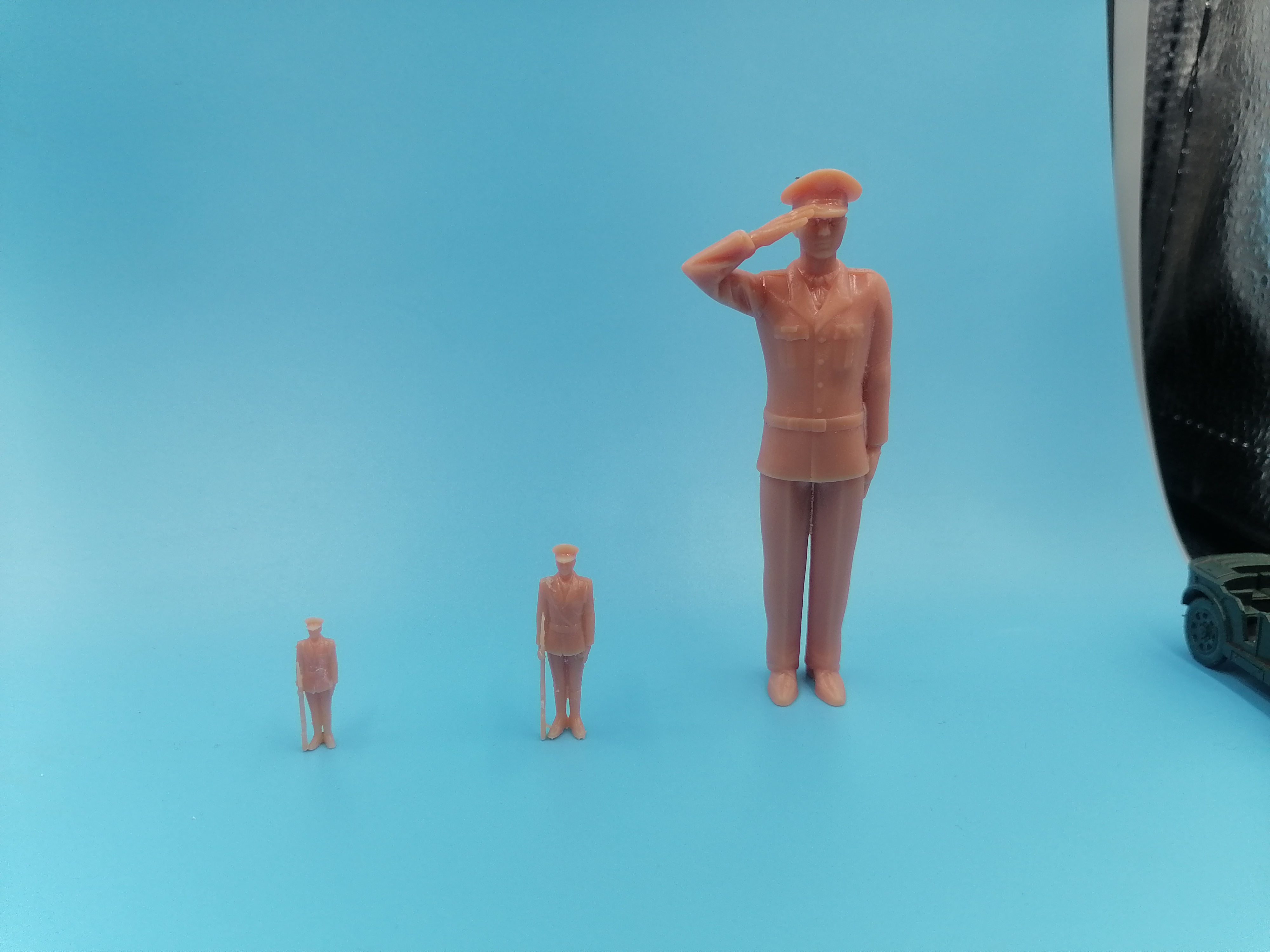 解放军仪仗队兵人敬礼军姿兵人