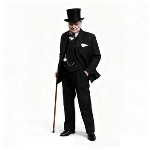 世界政治名人丘吉尔模型树脂3d打印