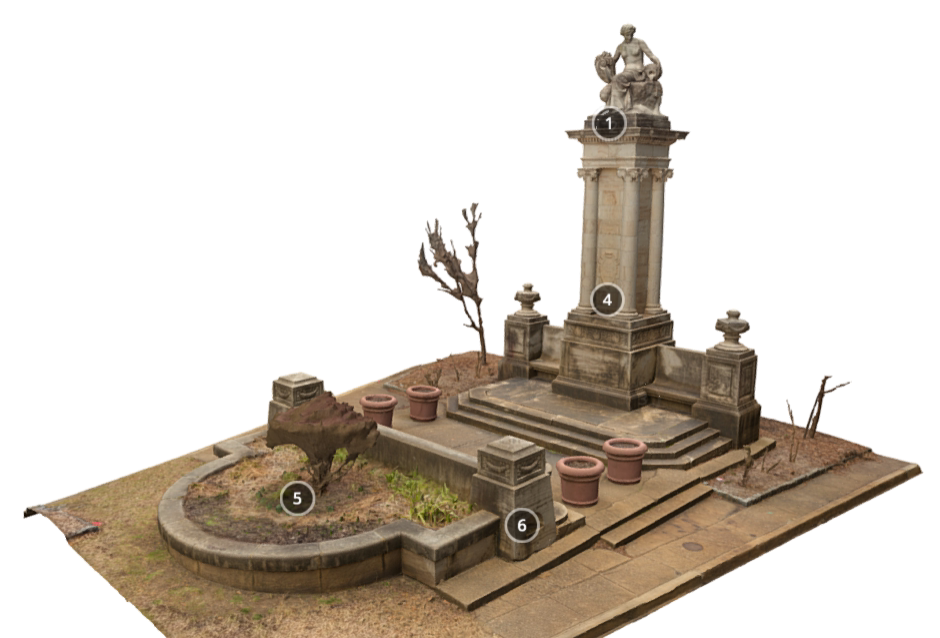 1/72 1/48 1/35 1/18 1/64 瀑布喷泉模型 打印树脂 模型电子图纸