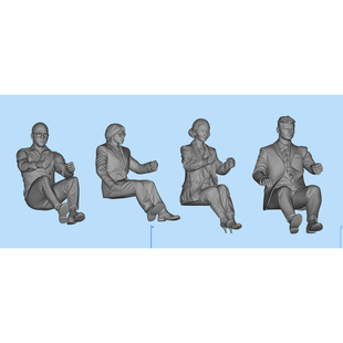 144 当代现代司机驾驶员女司机树脂模型3d打印