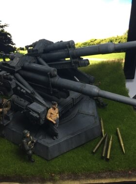 1/35二战德国高射炮128mm炮弹