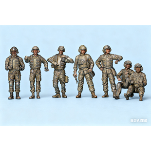 144 美军坦克兵海湾战争科索沃树脂兵人3d打印
