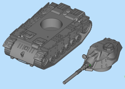 二战末期1946架空坦克比例坦克