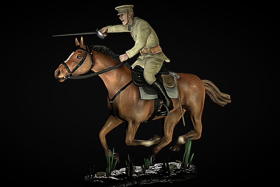 1/72 1/48 1/35 1/18 1/64 骑士冲锋模型 打印树脂 模型电子图纸