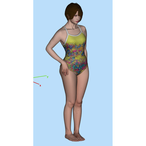 海边泳装美女Nano Banana Grok Tripo3d AI Meshy图片生成3D打印