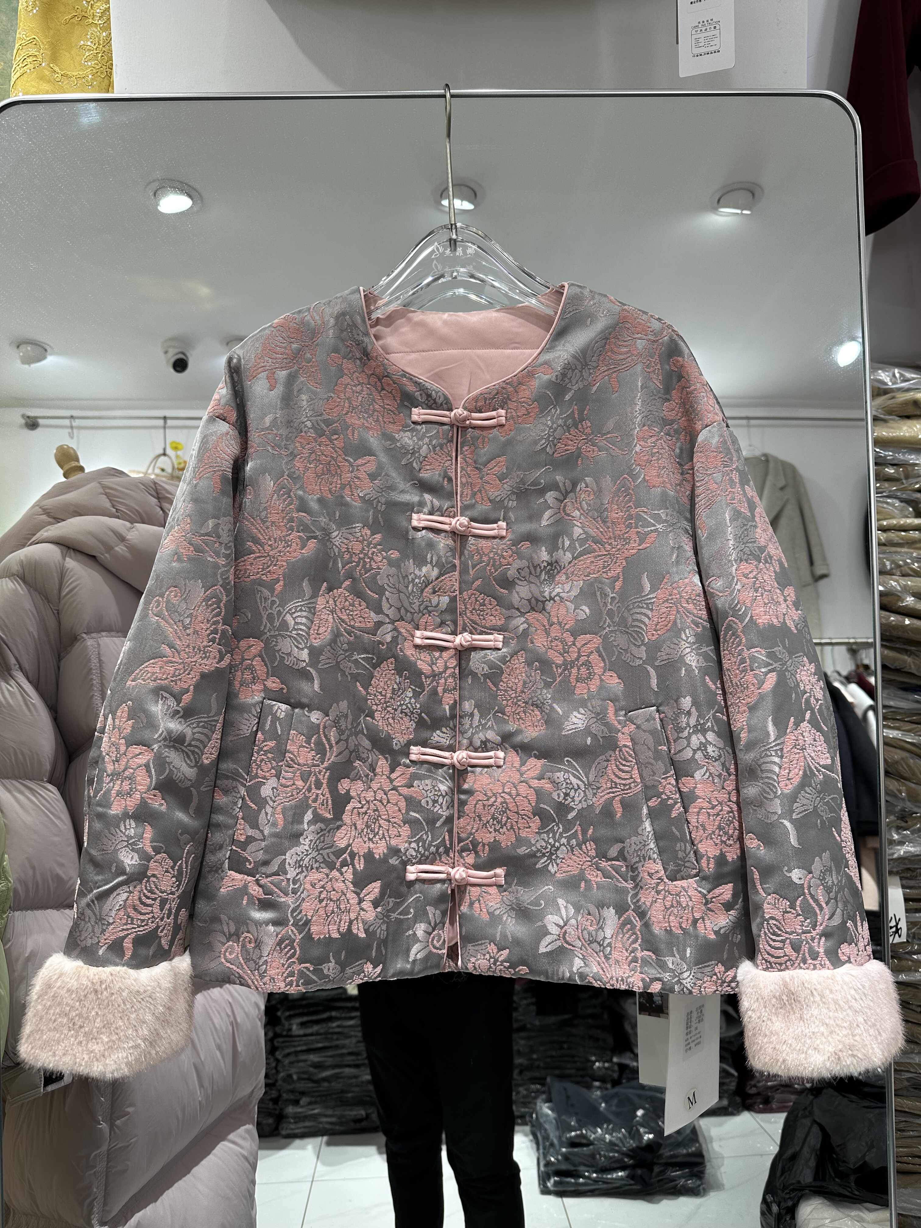 2025新中式衣菲特8876国风衬衫外套女复古盘扣长袖上衣宽松遮肉