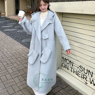 双面羊绒大衣女高级感长款100纯羊毛2025秋新款秋冬宽松毛呢外套