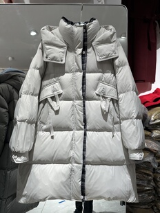 2026金双元25103韩版宽松显瘦中长款羽绒服女加厚保暖白鸭绒外套