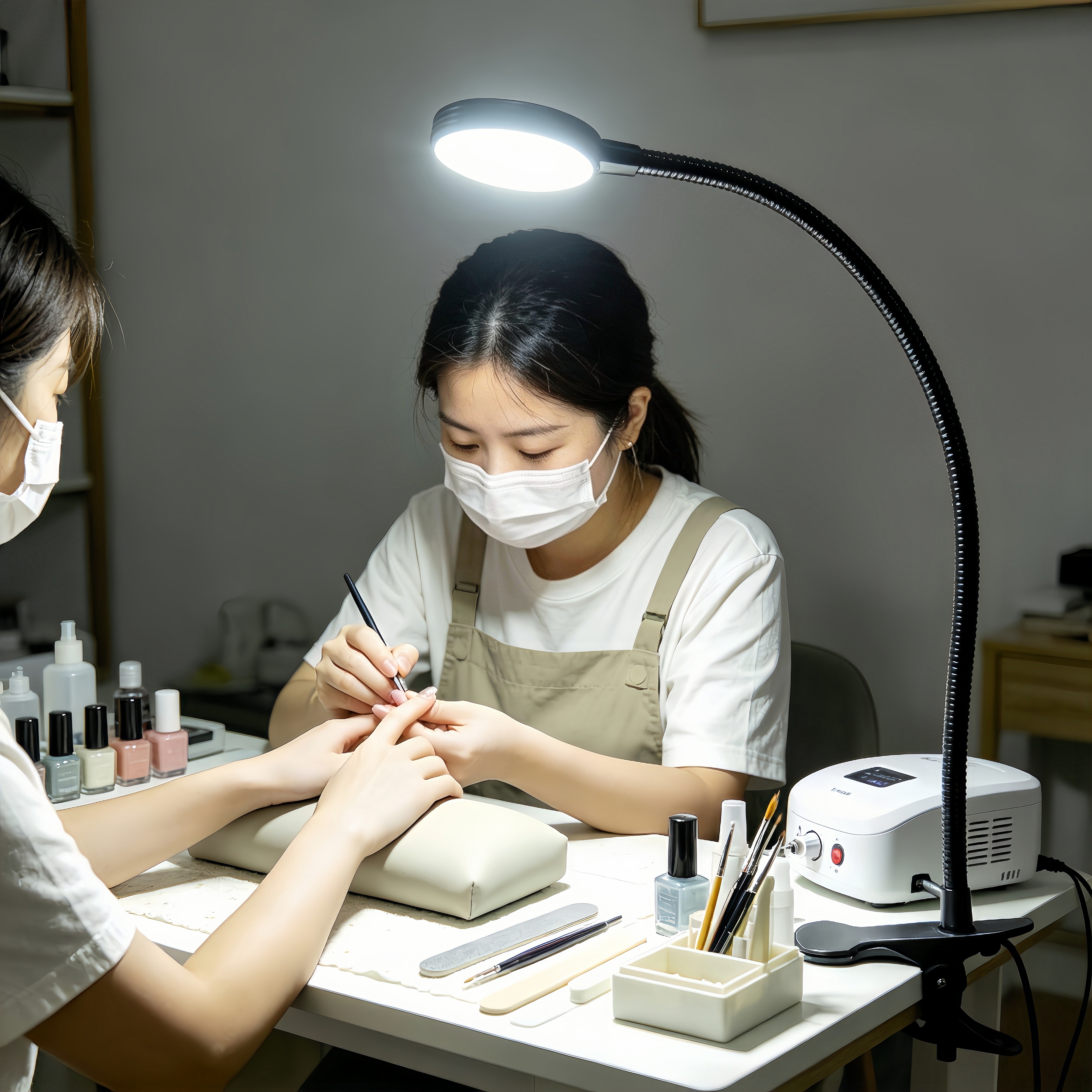 纹绣灯美睫灯专用led冷光护眼美甲纹眉种睫毛夹子式美容院无影灯