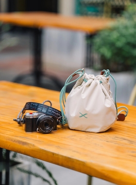 富士X-SPACE束口相机包 XM5相机收纳包 XT30便携相机束口袋XT50等