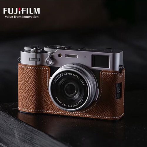 富士原装皮套适用XT50 XM5 X100VI XE5 Xhlaf保护套康缇斯真皮套