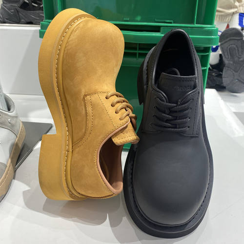 厚底女单鞋米奇低帮德比鞋大头鞋