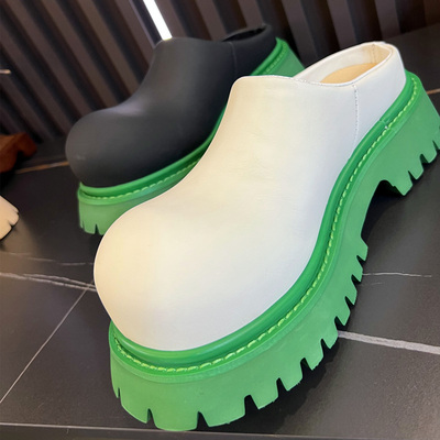 德比包头拖厚底大头拖鞋新款