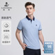 长绒棉 翻领休闲短袖 浪登2026夏新款 透气珠地POLO衫 T恤男 男士