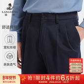 纯棉双褶 秋季 浪登男款 2025新款 休闲裤 商务裤 子宽松直筒长裤