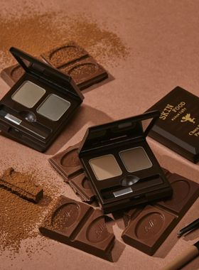 韩国skinfood思亲肤眉粉 巧克力双色眉粉 易上色防晕染 元老级top