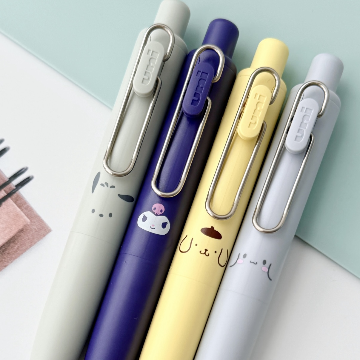 日本UNI三菱小浓芯胖笔三丽鸥限定低重心黑色中性笔库洛米大耳狗