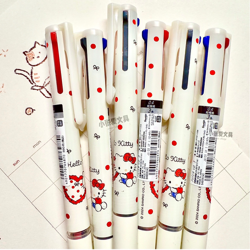 日本PILOT百乐juice up鲨鱼猫chiikawa凯蒂猫mofusand三色中性笔