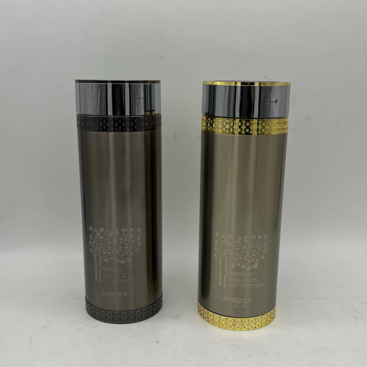 哈尔斯真空发财杯304不锈钢保温杯真空便携水杯商务办公杯350mL