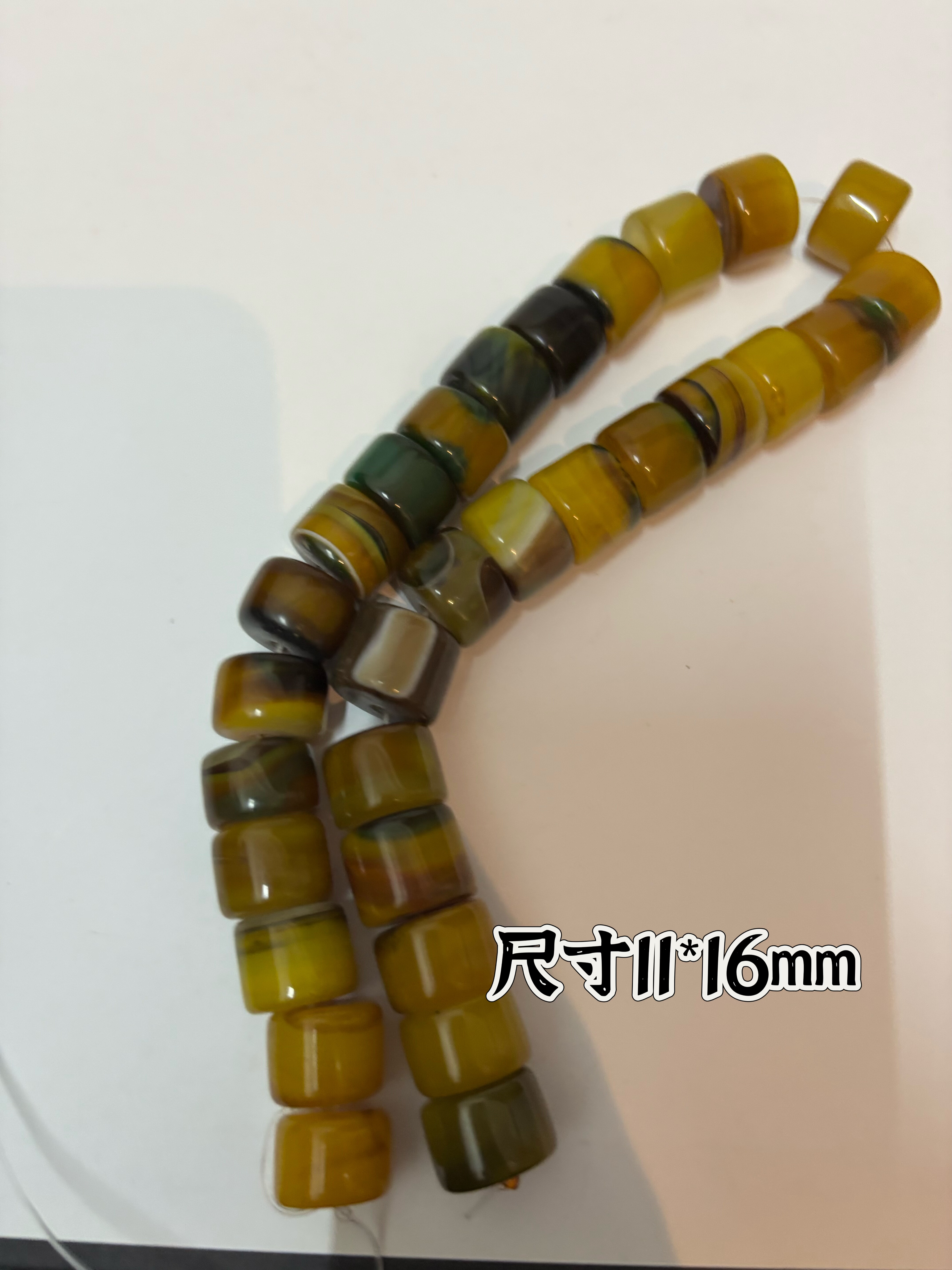 天然玛瑙圆形吊坠挂件项链diy手作饰品配件11*16珠宝半成品