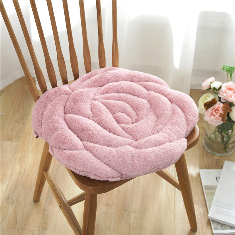 水晶绒玫瑰花坐垫办公室椅子垫秋冬季榻榻米毛绒加厚坐垫椅垫地垫|ruв категории домашний ткань, подушка/обивка/подушки на диване, обивка - от Buy2taobao.com для оказания профессиональной услуги покупки агента Taobao