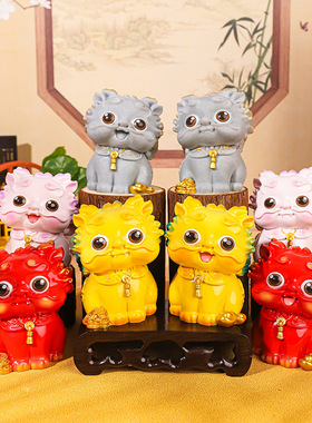 旺财貔貅招财摆件镇宅公母一对办公室桌面公仔汽车聚财转运装饰品