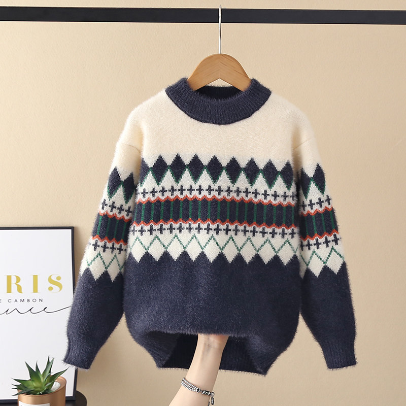 男大童毛衣冬装新款男孩水貂绒针织衫秋冬男童打底衫套头儿童上衣,童装/婴儿装/亲子装,毛衣/针织衫,淘宝优惠券,粉丝福利购,淘宝优惠卷