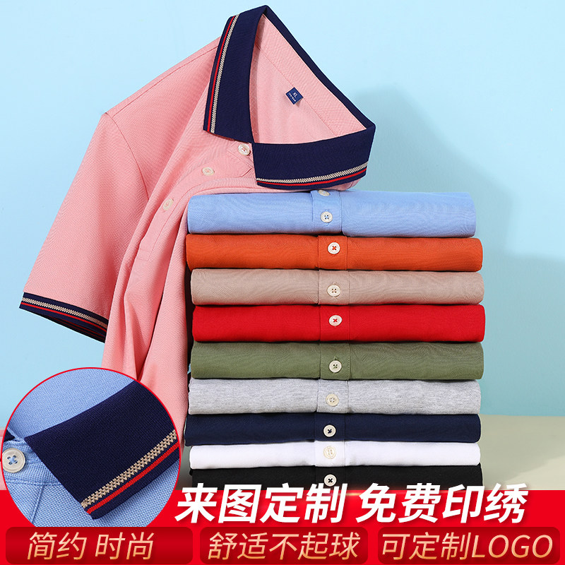 高端定制翻领T恤工作服厂家直销图片