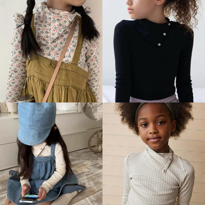 高领2穿长袖打底衫女童