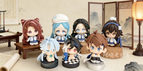 王者女团闪光计划貂蝉杨玉环西施王昭君同人Q版粘土手办定制