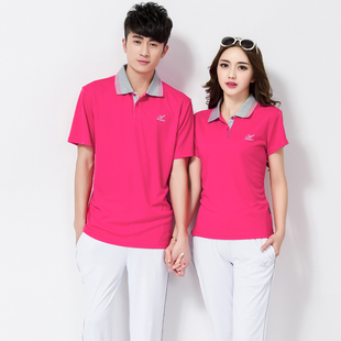 中国梦之队运动服短袖POLO衫男女速干T恤夏季大码健身跳操翻领